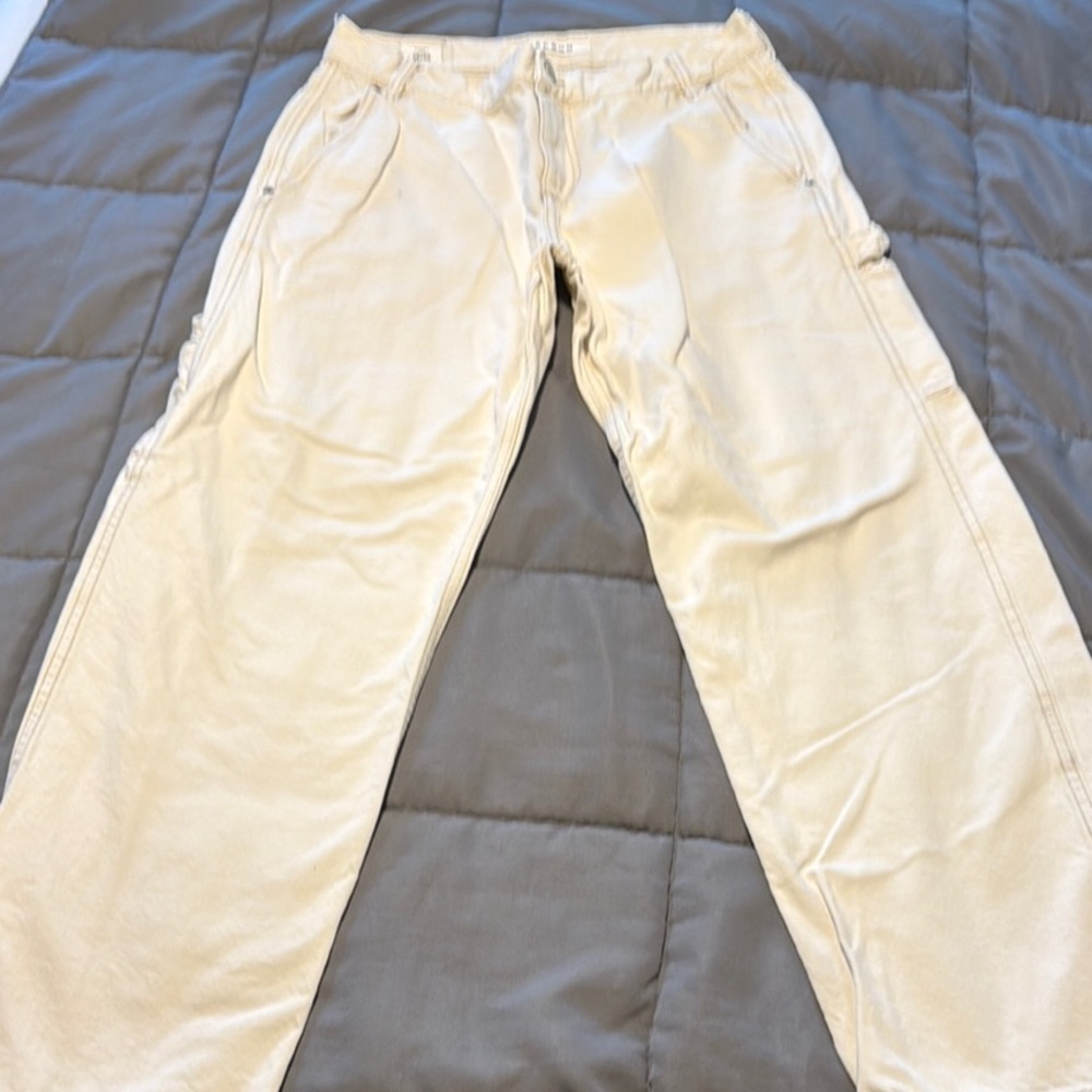 PacSun Tan Cargo Pants Relaxed Fit Cotton Blend